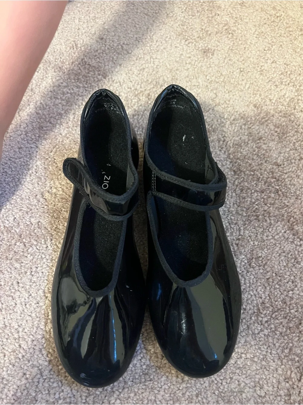 Capezio Black Patent Mary Jane Tap Shoes for Kids